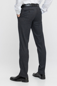 Брюки классические зауженные со стрелками для повседневного стиля LAGENTE 6041-3.182 серо-коричневый - фото 3