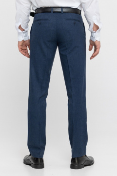 Брюки сшитые из плотной поливискозы с запасом LAGENTE 6041-4.176 синий - фото 5