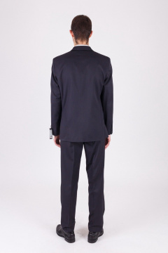 Классический деловой костюм мужской 2-ка незауженный ткань Pan-Mod 0455.188 серый - фото 2