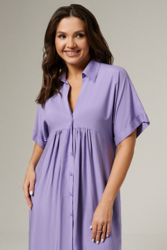 Платье летнее повседневное женское короткое из вискозы Панда 181287w лиловый - фото 2