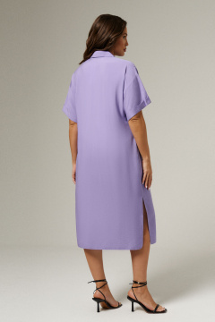 Платье летнее повседневное женское короткое из вискозы Панда 181287w лиловый - фото 3