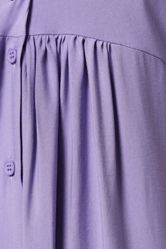 Платье летнее повседневное женское короткое из вискозы Панда 181287w лиловый - фото 4