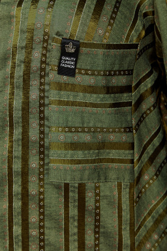 Блуза из полоски с круглым вырезом и коротким рукавом Новелла Шарм А4001-4 - фото 2