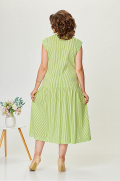 Платье из хлопковой полоски с присборенной юбкой Fortuna ШЖ 715 - фото 3