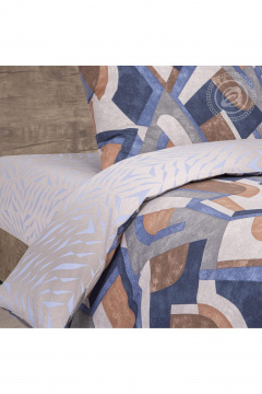 Домашний комплект из хлопка, бязи, синий, с наволочками и карманами АРТПОСТЕЛЬ 520 деним - фото 2