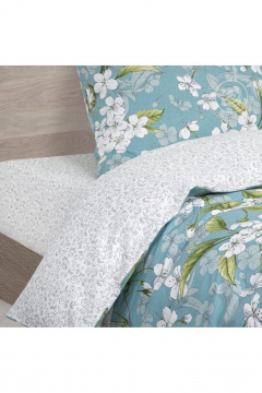 Домашний постельный комплект из хлопка, мультиколор, с карманами АРТПОСТЕЛЬ 520 вишневый_сад - фото 3