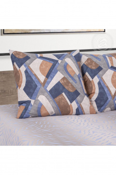 Постельный комплект из хлопка и бязи, синий, с карманами АРТПОСТЕЛЬ 509 деним - фото 3