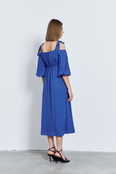Платье синее из текстиля для летнего образа AG Green G477/1 синий - фото 2