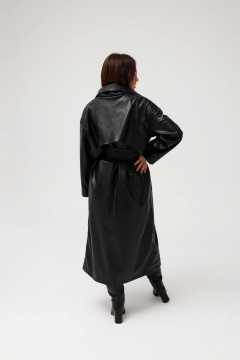 Элегантный тренч из экокожи с поясом MASHA SKORINA MS-TB-4-001 - фото 4