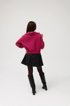 Демисезонный кардиган из трикотажа с глянцевой планкой и пуговицами MASHA SKORINA MS-СL-5-001 - фото 2