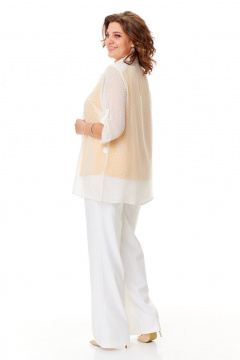 Летний комплект из шифоновой блузы и майки-топа Abbi 5034 - фото 5