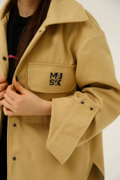 Джинсовая оверкрой рубашка с асимметричным дизайном MASHA SKORINA MS-SHJ-9-001 - фото 5