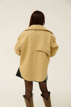 Джинсовая оверкрой рубашка с асимметричным дизайном MASHA SKORINA MS-SHJ-9-001 - фото 3