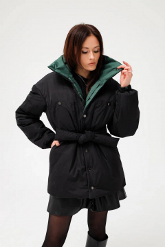 Двусторонняя дизайнерская куртка с капюшоном и поясом MASHA SKORINA MS-JBE-2-001 - фото 5