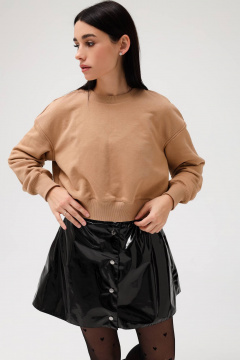 Мини-юбка из эко кожи с резинкой и трапециевидным кроем MASHA SKORINA MS-SL-3-002 - фото 4