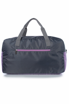 Серая/фиолетовая текстильная дорожная сумка для командировок Galanteya 14723.24с691к45 лаванд/серый - фото 3