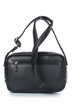 Классическая черная сумка из экокожи с регулируемым ремнем Galanteya 26822.23с23к45 черный - фото 3