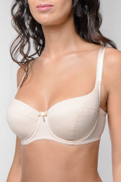 Бюстгальтер белый балконет гладкий на станке Milady 195 8.20 - фото 3