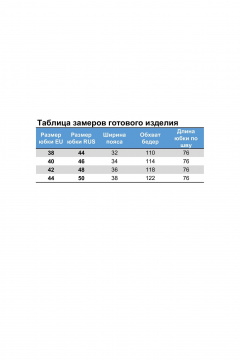 Стильная женская юбка Sigma из вискозы с резинкой поясом Nika.PL 05031102 темно-синий - фото 3