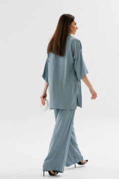 Брюки свободного кроя с широкой резинкой NikVa 564-2 серый - фото 4