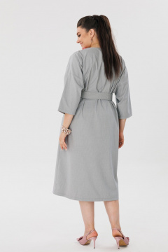 Платье приталенного силуэта из тканей с поясом Anelli 1491 луна - фото 4