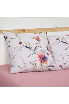 Постельное белье из поплин, розово-серое, мягкое и гладкое АРТПОСТЕЛЬ 904 парадиз - фото 2