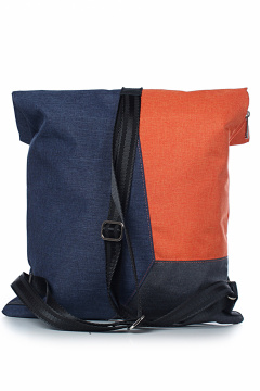 Яркий текстильный рюкзак на одно отделение Galanteya 33522.23с950к45 син.т/оранж - фото 3