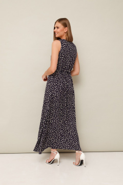 Полуприлегающее платье из вискозы с карманами и шнуром PUR PUR 11-283/5 - фото 4