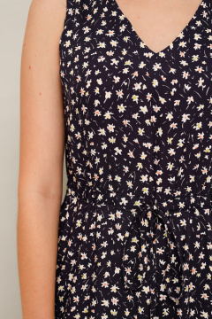 Полуприлегающее платье из вискозы с карманами и шнуром PUR PUR 11-283/5 - фото 2