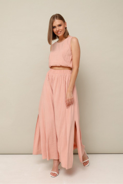 Элегантный комплект блузки и юбки из вискозы с разрезами PUR PUR 11-301/2 - фото 2