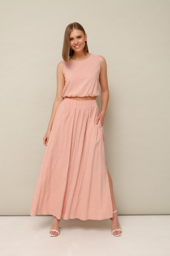 Элегантный комплект блузки и юбки из вискозы с разрезами PUR PUR 11-301/2 - фото 1