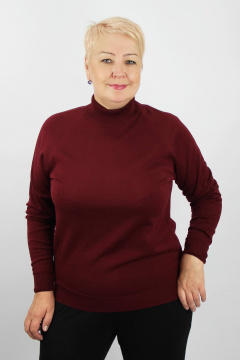 Демисезонный вязаный свитер-прямой с регланом, красный Полесье С3316-15 5С1754-Д43 170,176 св.бордовый - фото 1