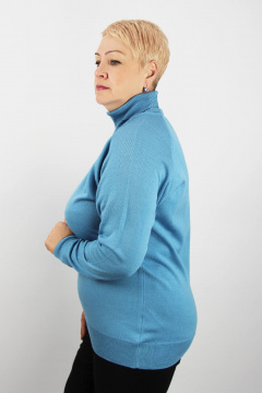 Демисезонный свитер прямого силуэта вязаный реглан Полесье С3433-17 7С1582-Д43 170,176 атолл - фото 2