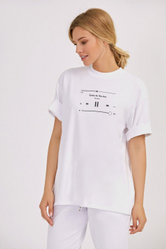 Джемпер свободный oversize с печатью KOSKA 604 - фото 1