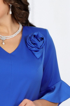 Брюки и туника нарядный комплект для женщин больших размеров Ninele 6010 василек - фото 3