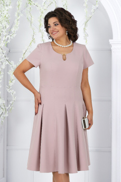 Комплект платье и жакет нарядный для любых случаев Ninele 6013 пудра - фото 4