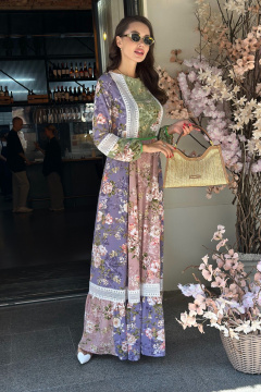 Платье макси босоножки в стиле бохо для летнего сезона Pavlova 169 - фото 2