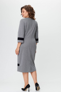 Платье классическое из трикотажа с выточками и отделкой Solomeya Lux 762С - фото 2