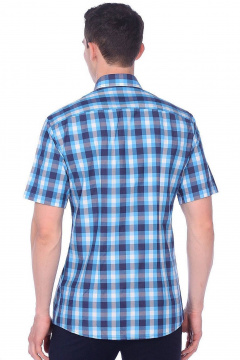 Рубашка мужская приталенная хлопок для повседневной носки LAGENTE 5014.170-176 - фото 3