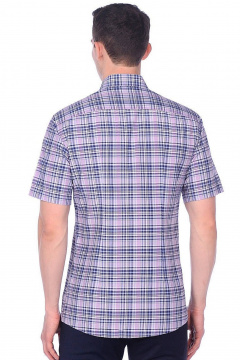 Рубашка мужская приталенная хлопок с классическим воротником LAGENTE 5016.170-176 - фото 3