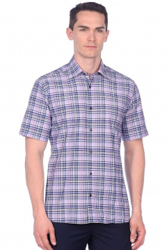 Рубашка мужская приталенная хлопок для офисного стиля LAGENTE 5016.182-188 - фото 1