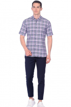 Рубашка мужская приталенная хлопок для офисного стиля LAGENTE 5016.182-188 - фото 2