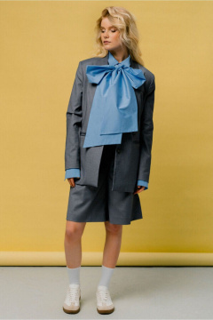 Жакет приталенный с карманами и лацканами на подкладке JRSy 2463 - фото 2