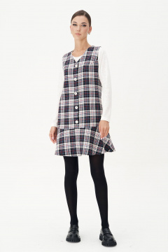 Легкий демисезонный сарафан А-силуэта с воланом Fantazia Mod 4636 - фото 1