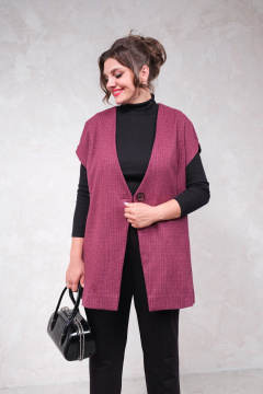 Демисезонное синее платье с отложным воротником и разрезом Avanti 1659 - фото 1