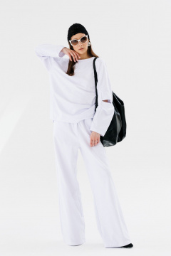 Демисезонная вязаная шапочка-кроше ручной работы NikVa 706-1 чёрный - фото 3