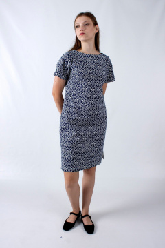 Платье полуприлегающего силуэта с коротким рукавом Mita ЖМ1217 - фото 3