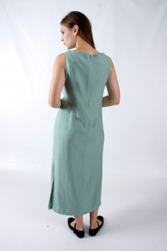 Платье без рукава с разрезами и лодочной горловиной Mita ЖМ1216 - фото 5