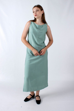 Платье без рукава с разрезами и лодочной горловиной Mita ЖМ1216 - фото 2