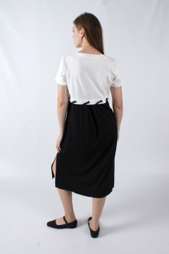 Платье из трикотажа с завышенной талией и шнуровкой Mita ЖМ1153 - фото 4